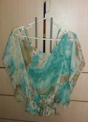 Blusa De Gasa Transparente Talla M/l Nuevaaa