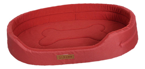 Cama Para Perros, Cama Para Cachorros, Rectangular, Rojo M