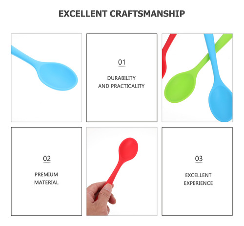 Cuchara De Silicona Para Servir Ramen Spoon, 3 Unidades