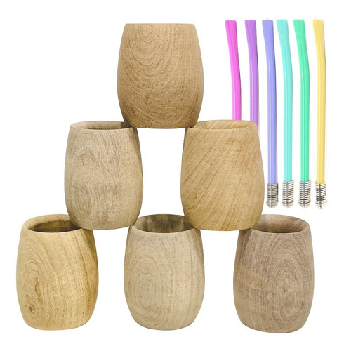 Imagen 1 de 6 de Mastes Por Mayor De Madera Para Pintar Bombillas Colores 6 U