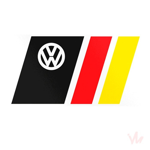 Adesivo Bandeira Alemanha Carro Vw Vokswagen Rebaixado