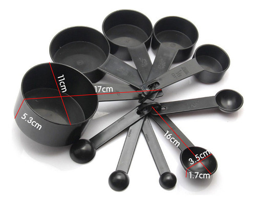 Juego De Cucharas Medidoras De Plástico Para Cocinar, 2 Jueg