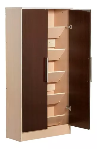 DUPI Mueble Zapatero Librería de Dos Puertas, Madera, Zapatero