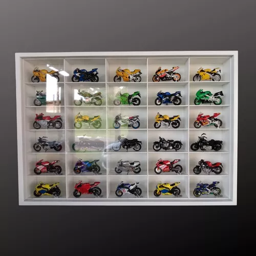 Expositor Miniaturas de Motos Escala 1/18 – 20 nichos