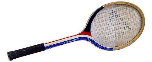 Antigua Raqueta De Tenis, Dunlop Pro, Madera.