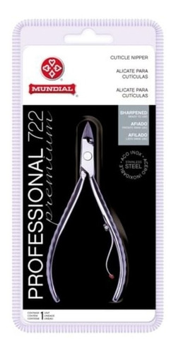 Imagem 1 de 6 de Alicate De Cutícula Mundial Profissional 722 Inox Afiado