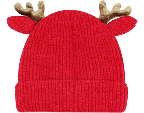 Bebé Beanie Hat Cute Antlers Reindeer Crochet Knitted Hat...