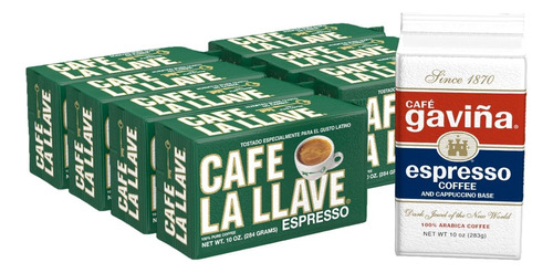 Café La Llave Y Gaviña Espresso Bonus Pack (8 X 10 Oz)