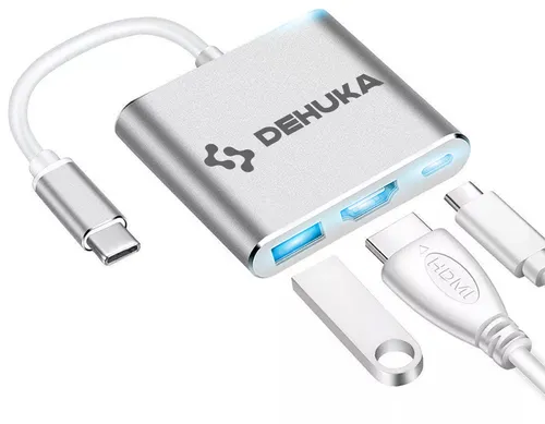 Adaptador Apple USB-C 3 puertos: HDMI/USB/USB-C