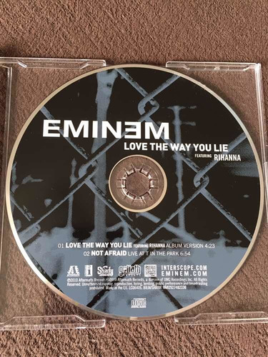 Cd Single Rihanna Eminem Love The Way You Lie (Usado)