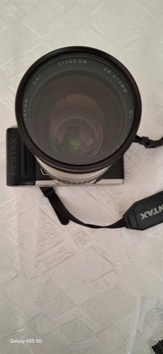 Camera Fotog Analogica Mz-50 Pentax C/lente Usada..ler Desc. Preto (Usado)