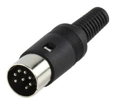 Conector Din 8 Pin Macho, Para Soldar Nuevo Stock Disponible