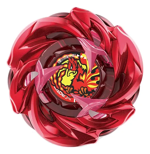 phénix ミドラーブラック/レッド Beyblade X Ux-07 Phoenix Rudder Flame Sem Lancador Ux7 Ux07