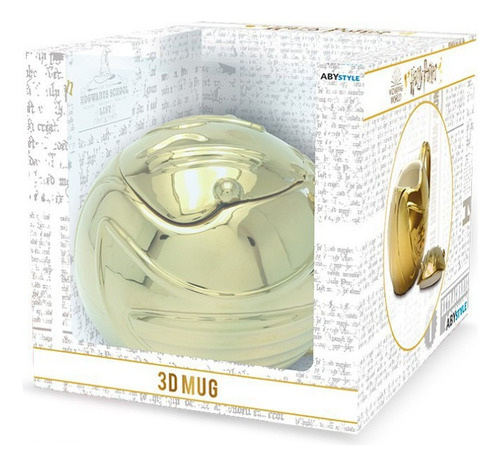 Taza Harry Potter Snitch Dorada Mug 3d Color Dorado