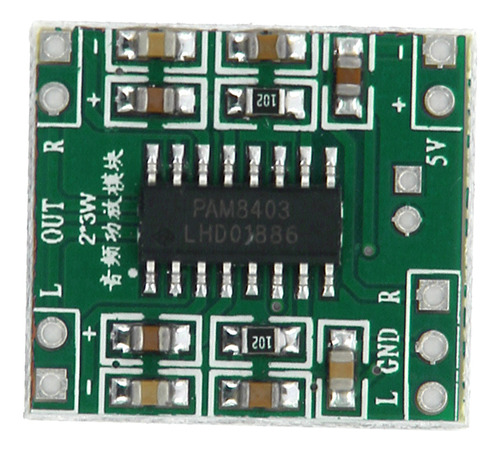 2 Canales Esté Audio Amplifier Dc 5v