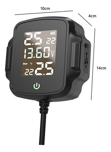 Motocicleta Tpms Sistema De Monitoreo De Presión .