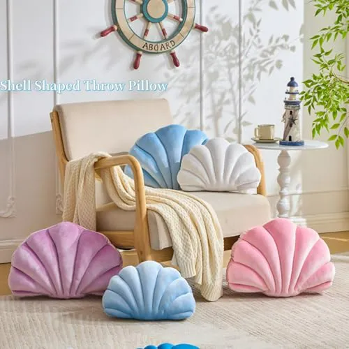 Cojín Decorativo Con Forma De Concha Rosa Para Decoración Pl