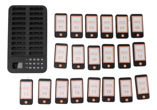 Sistema De Pager De Restaurante: 20 Campainhas E 1 Teclado