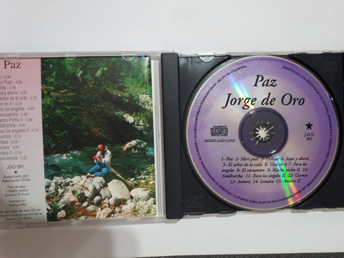 Paz - Jorge De Oro Cd (Usado)