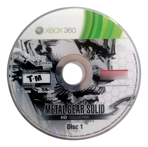 Metal Gear Solid Hd Collection Xbox 360 (Reacondicionado)