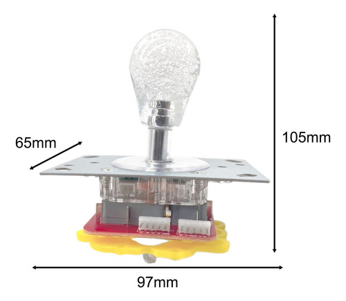 . Joystick Con Iluminación Led Arcade Joystick Conmutable