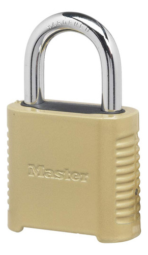Master Lock Cerradura De Combinación Para Exteriores Resis. Color Acabado Latón