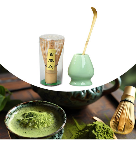 Matcha Watch Set Ceramics Matcha Batcher Soporte De Verde
