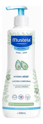 Crema Mustela Hydra Bébé Loción Corporal Piel Normal 500 ml