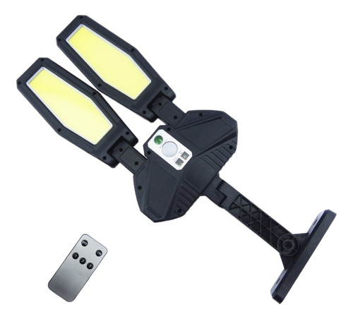 Foco Solar Con Brazo Doble Y 202 Led Cob Con Control