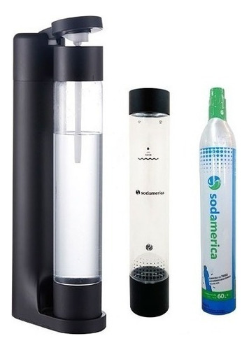 Kit Maquina Gasificadora Sodamerica Negro Cilindro Gas 60l