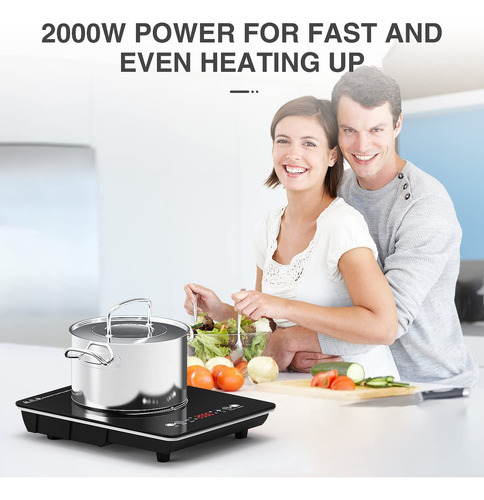 Vbgk Cocina De Induccin Porttil Con Cuerpo Ultrafino, Placa