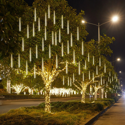 P Luces De Lluvia De Meteoritos Luces Navideñas Al Aire