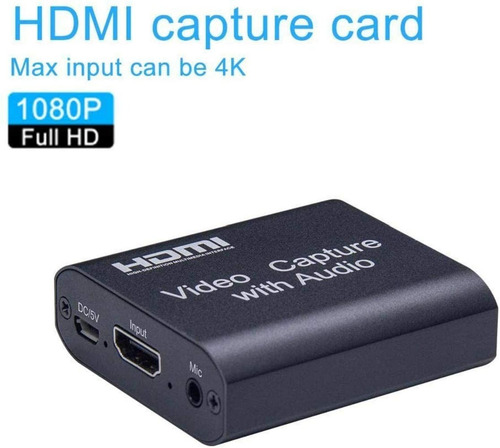 Capturadora De Video Usb 3.0 1080 60fps Hdmi Cámara Xbox Ps5