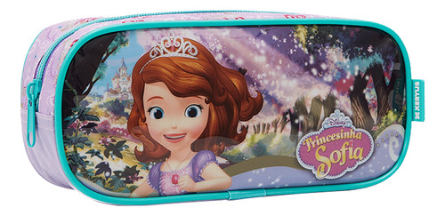 Kit De Mochila Escolar Sofia Kit Sofia X Va25 Com Design Princesa Sofia - Roxo