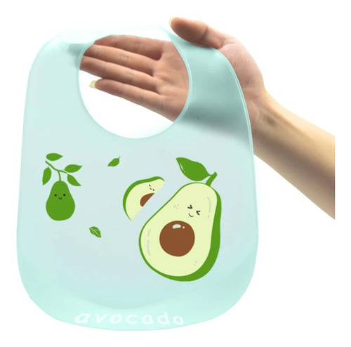 Imagen 3 de 5 de Babero De Silicona Ajustable Con Recoletor De Comida