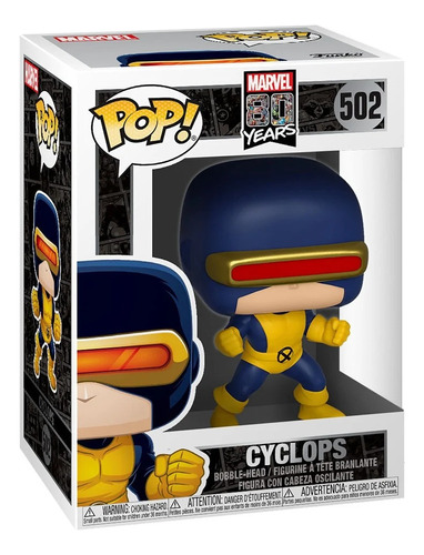 Funko Pop! X-men - Cyclops 80th Years #502 Caja Dañada