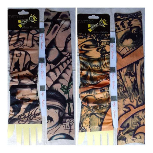 Mangas Tatoo De Nylon Diseños De Moda El Par Talla Unica