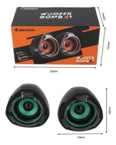 Corneta Para Pc Jertech Woofer Bomb S1