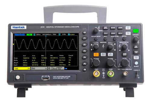 Hantek Dso2d10 Osciloscopio 2 Canales 100mhz + Gen. Awg