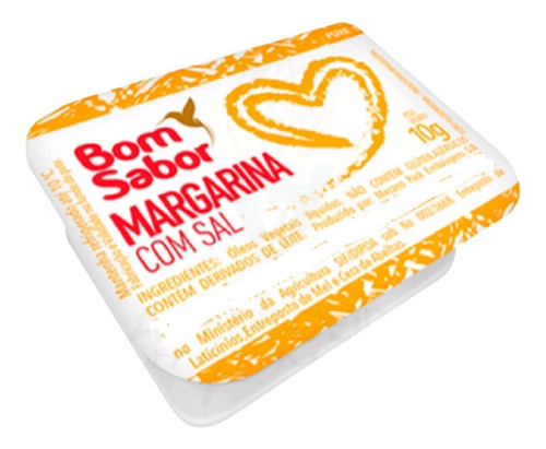 Margarina Blister Sache 10g Com Sal Caixa 192 Unidades Hotel