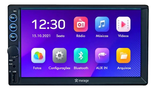 Central Multimídia Mirage Espelhamento Ios Android Dvd 2din