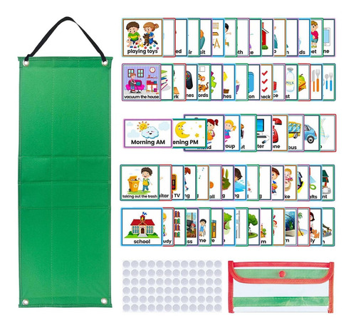 Kids Visual Schedule Calendar Visual Planner Tarjetas De