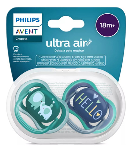 Chupon Philips Avent Ortodontico Bebe Pediatrico 2 Chupones
