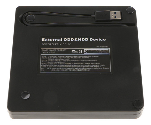 A Controlador De Dvd Para Computadora Portátil Negro