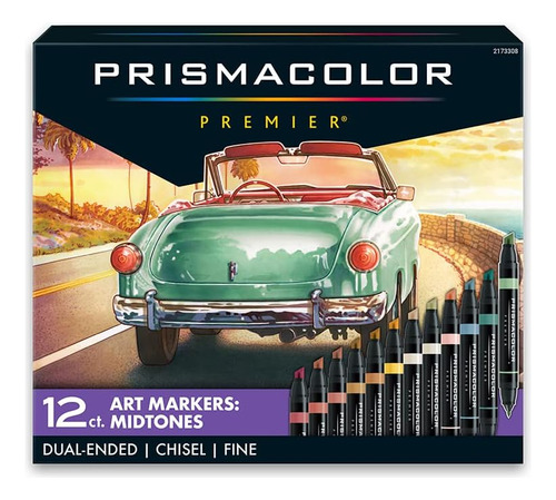 Prismacolor Marcadores Artísticos De Doble Extremo 12 Und