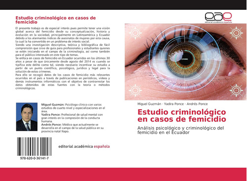Libro: Estudio Criminológico Casos Femicidio: Análisis