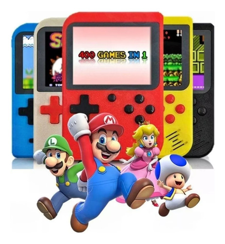 Mini Game 400 Jogos Portátil Completo Clássico Sup Aleatória