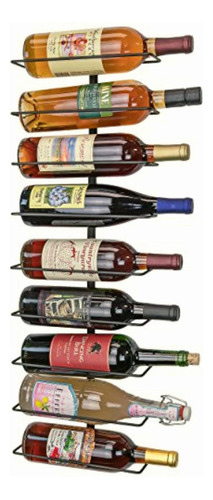 Southern Homewares Wall Mount Wine Bottle Storage Rack,
