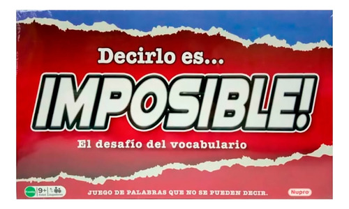 Decirlo Es Imposible Juego De Mesa Desafío Vocabulario Tabu