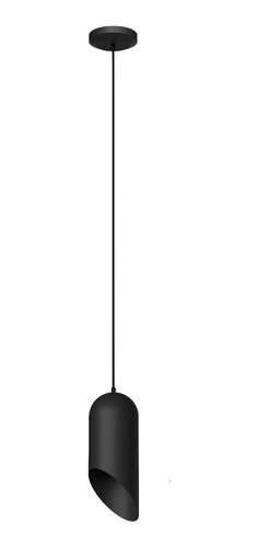Lámpara De Techo Gruss Negra Con Cable Tejido 